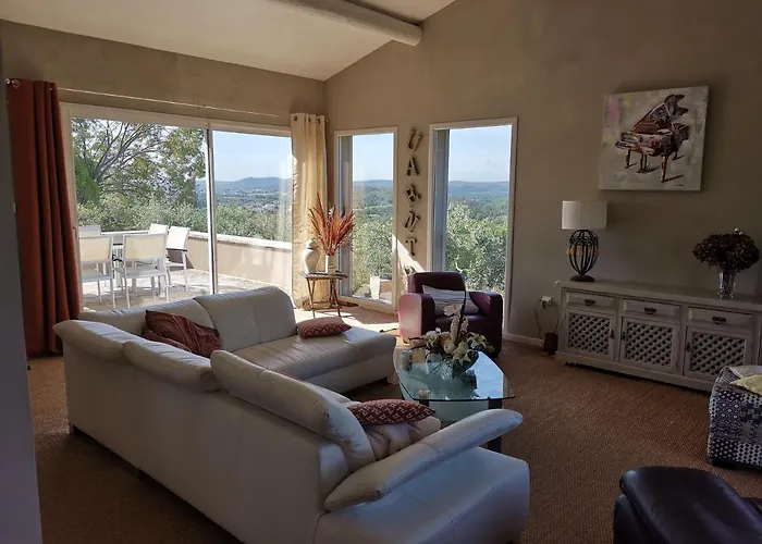 Villa Climatisée Avec Vue Panoramique Et Piscine Sans Vis à Vis. *